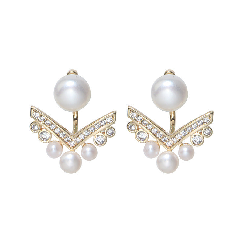 Claudia Gigi Pearl Earrings (gold & silver)