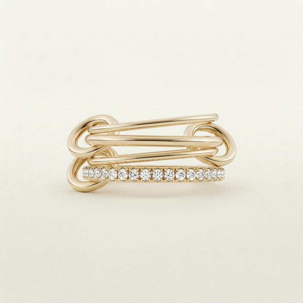 Lovelle Gold Stacked Ring