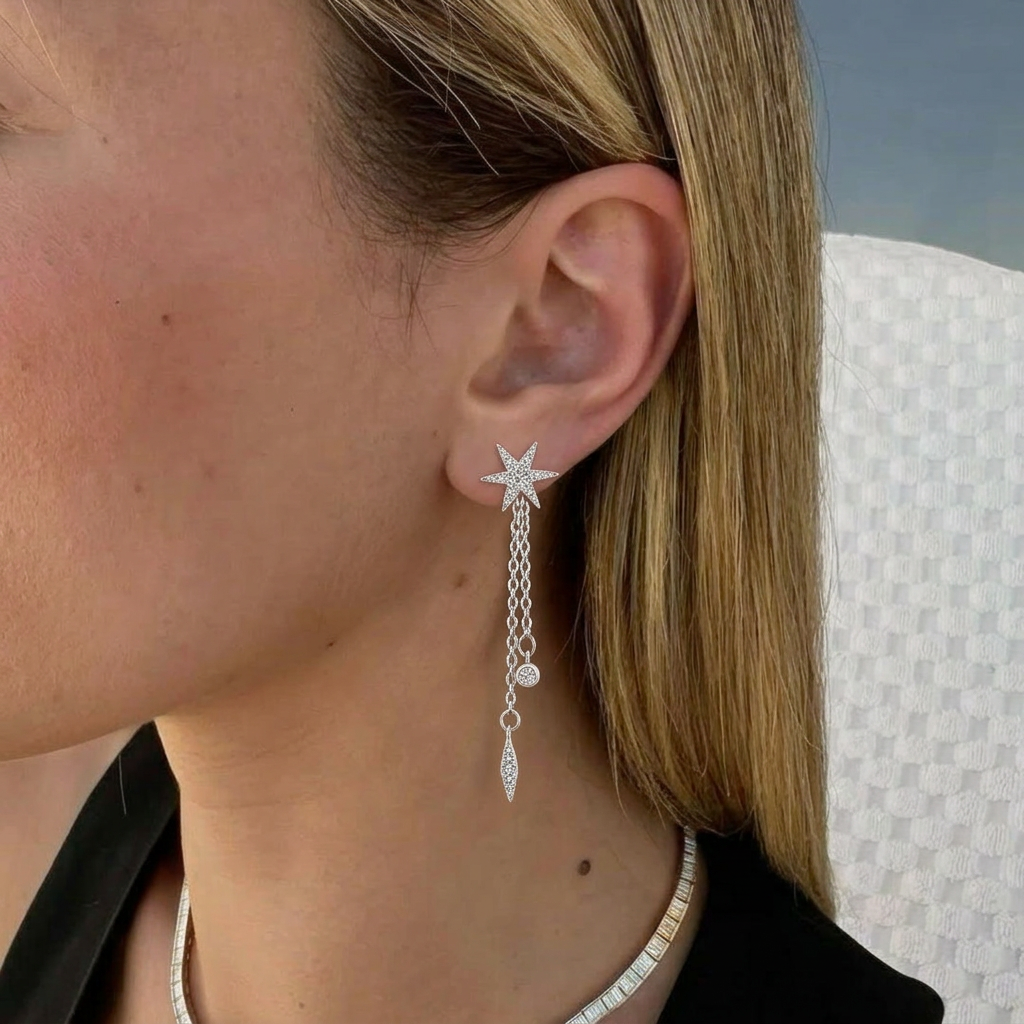 Chaira Silver Earrings Drop