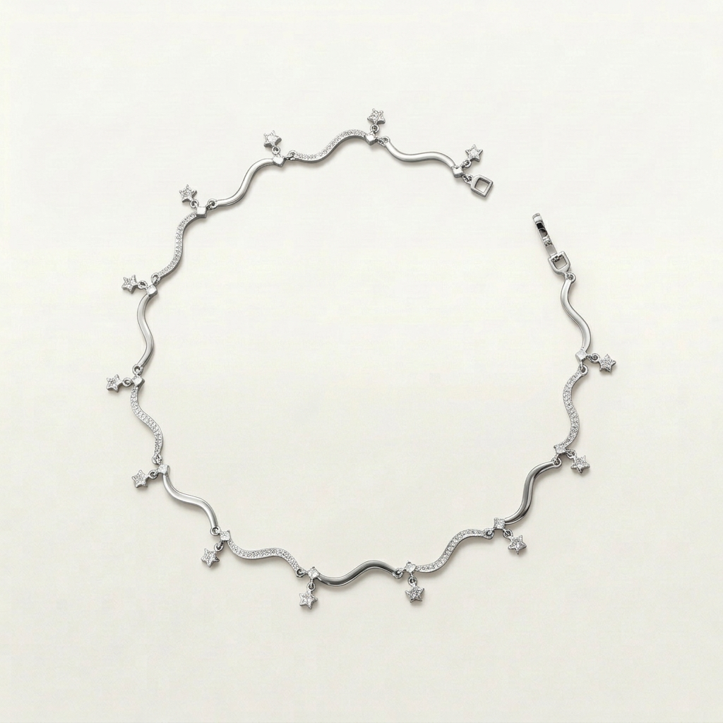 Amaris Star Wave Necklace