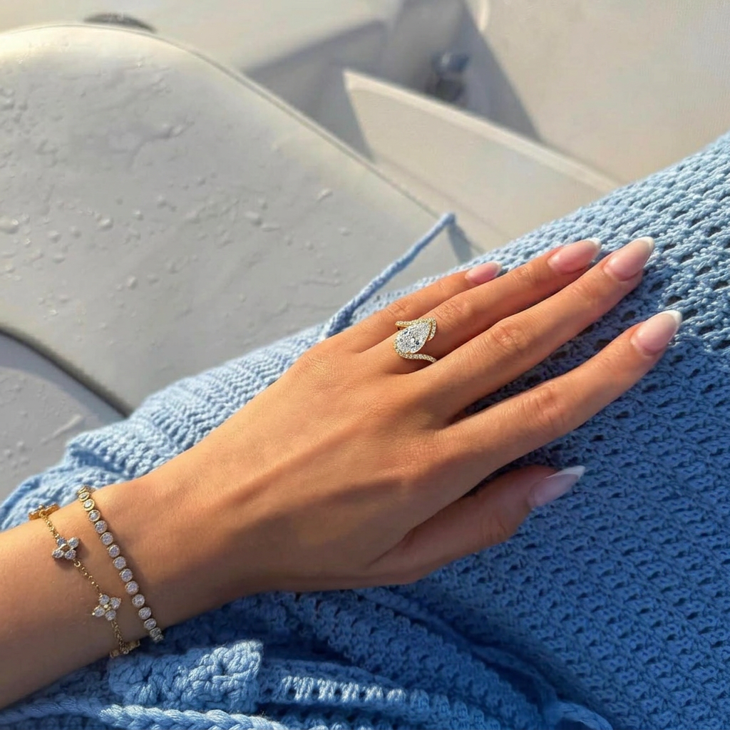 Evangeline Crystal Ring