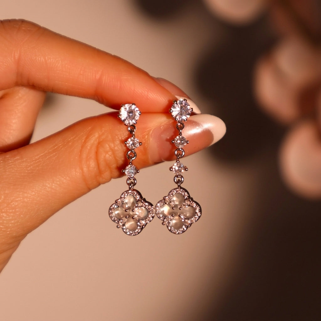 Celia Diamanté Pearls Earrings