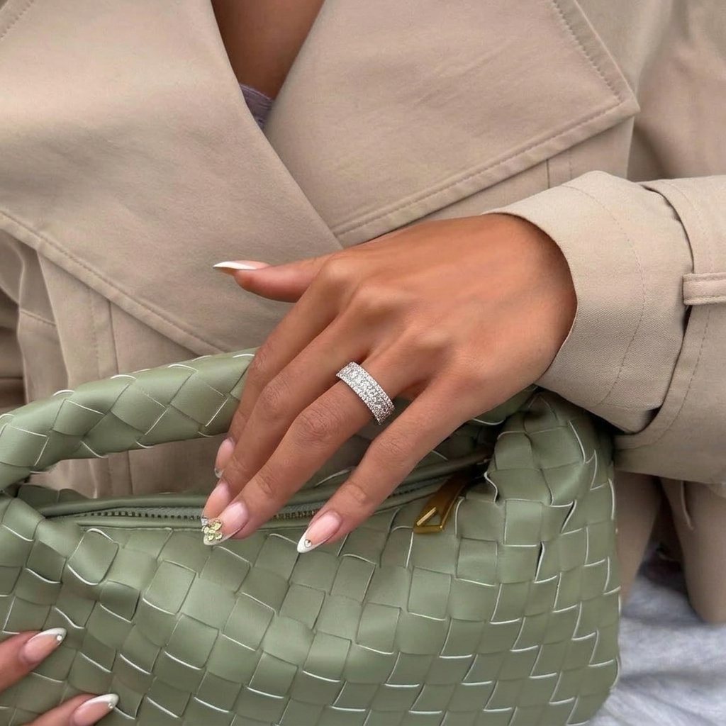 Gianna Diamanté Ring Sterling Silver