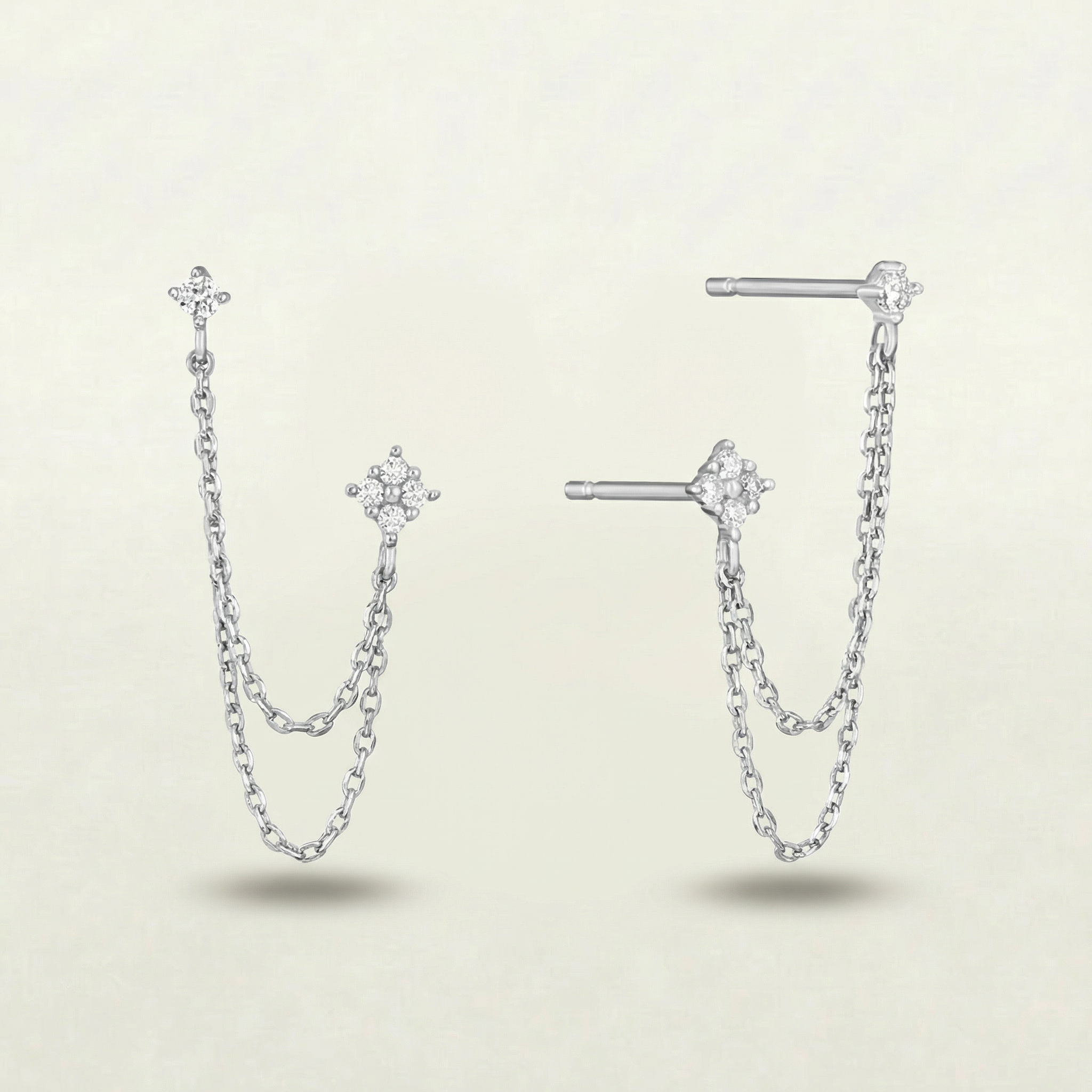Layered Chain Studs