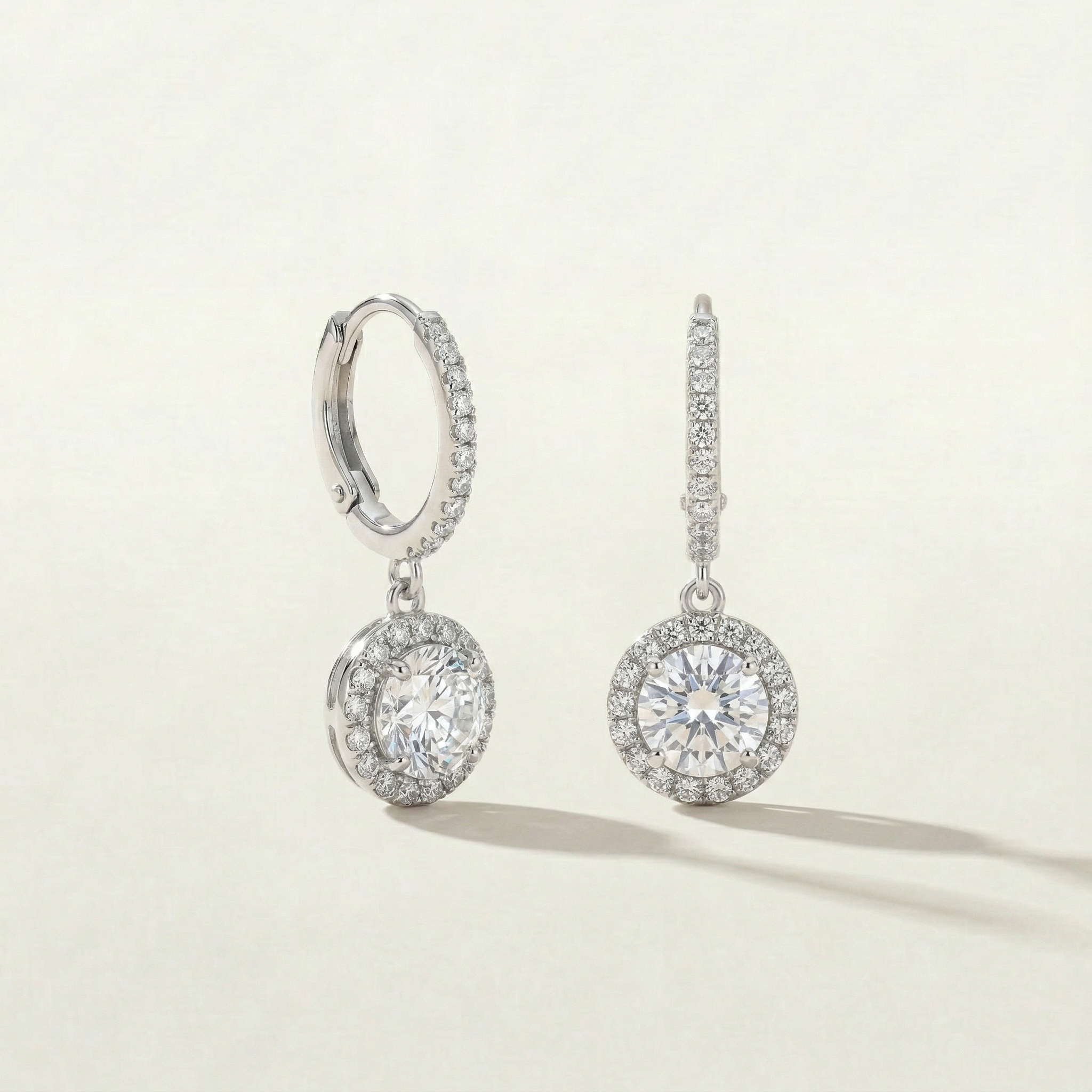 Silver Angel Dangling Earrings
