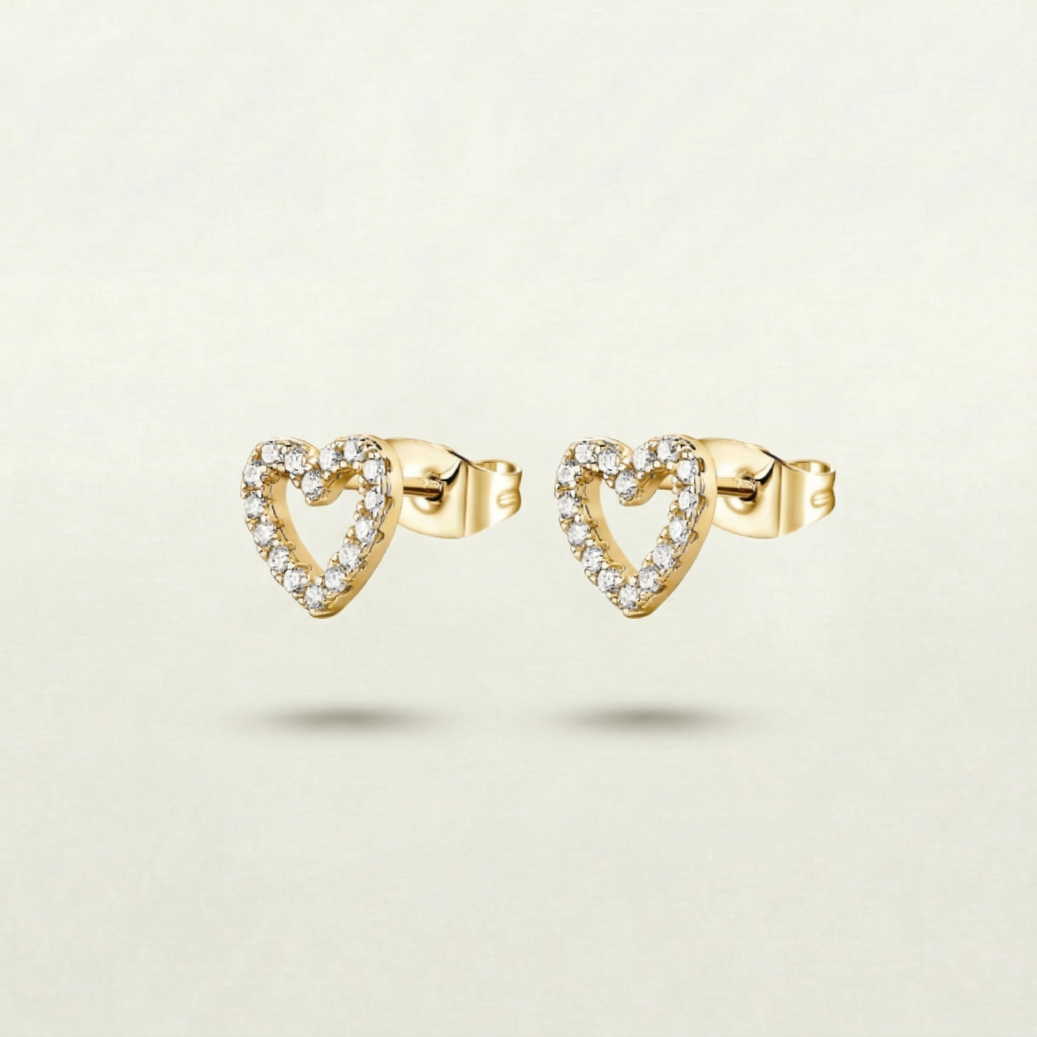 Mina Heart Earrings (gold & silver)