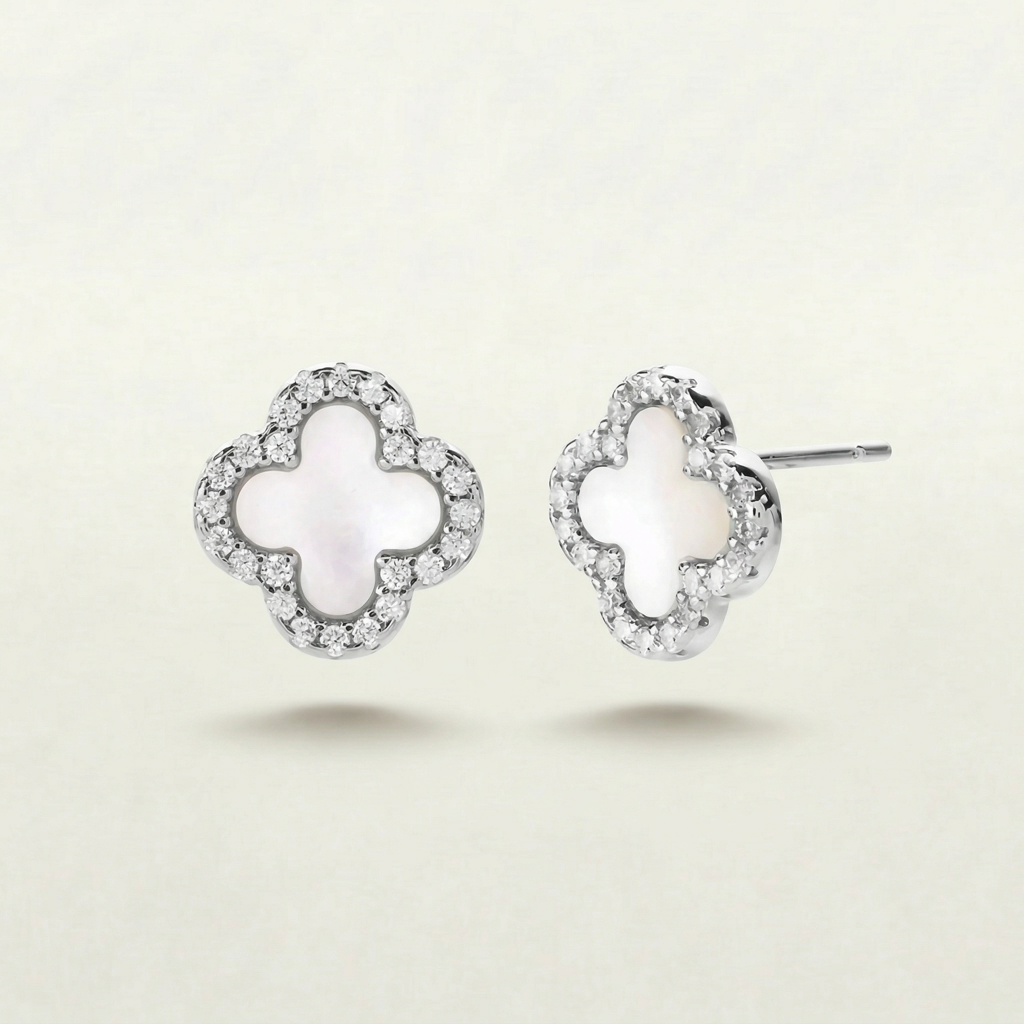 Mina Sterling Silver Diamanté Earrings