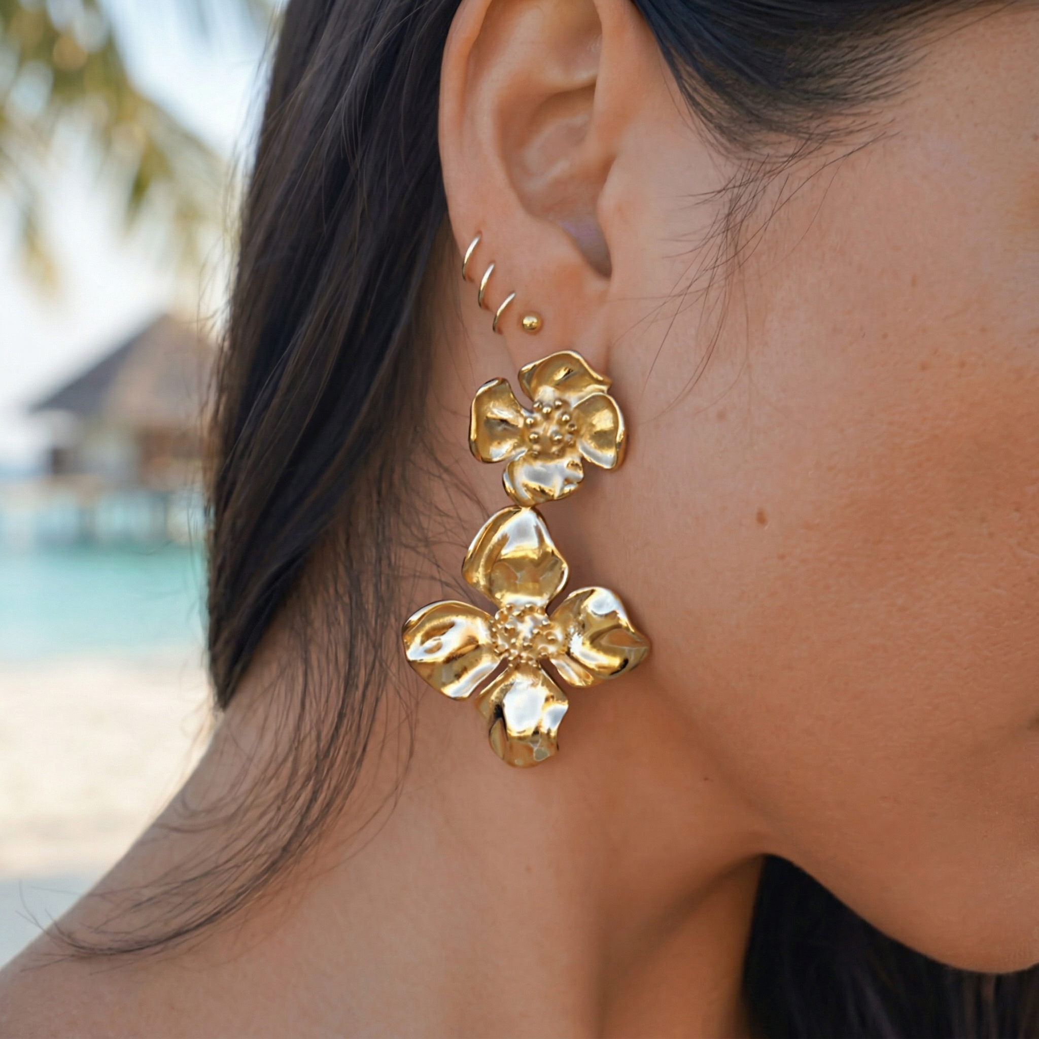 Gold Maldives Earrings