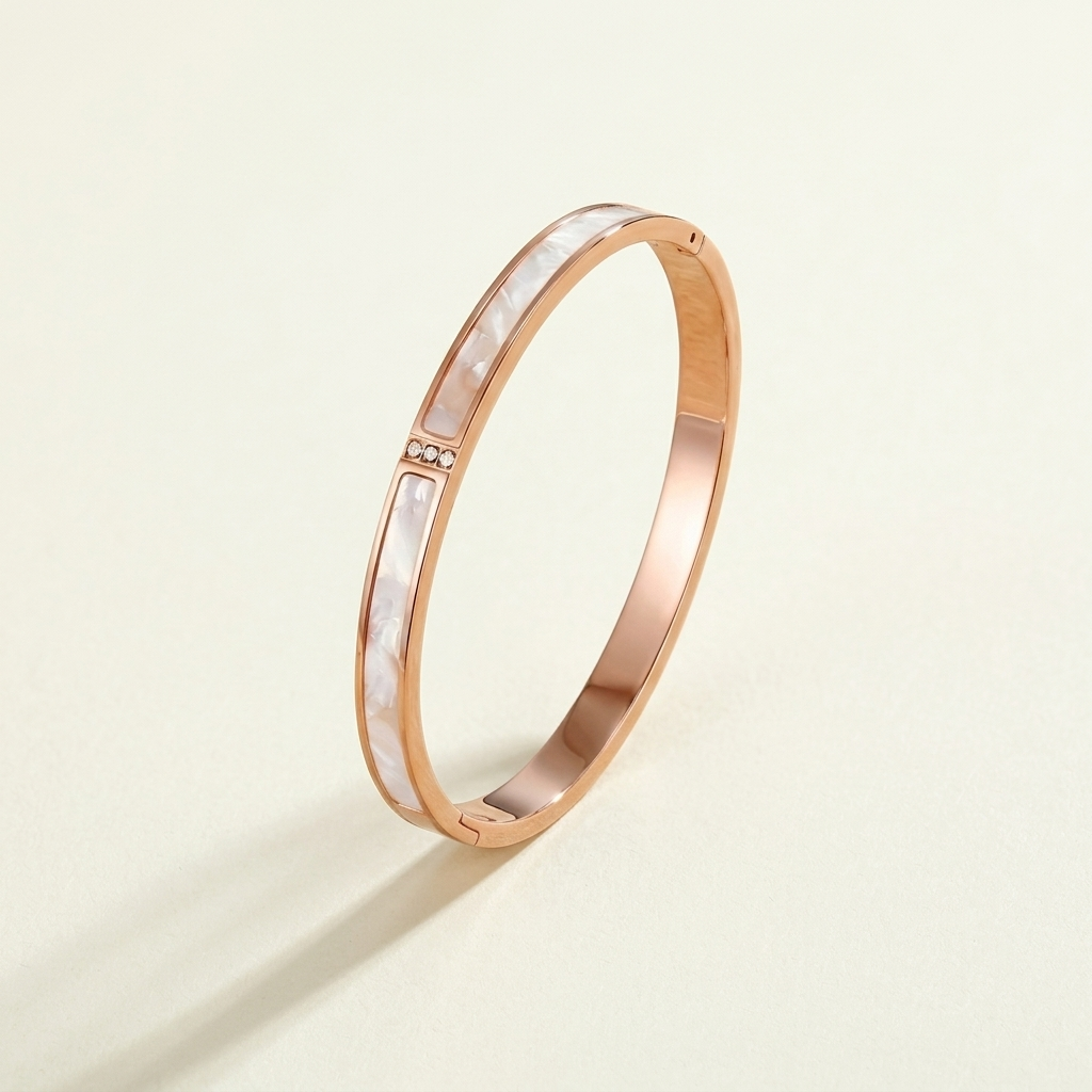 White Pearl Sahara Bracelet (in gold & silver & rose gold)