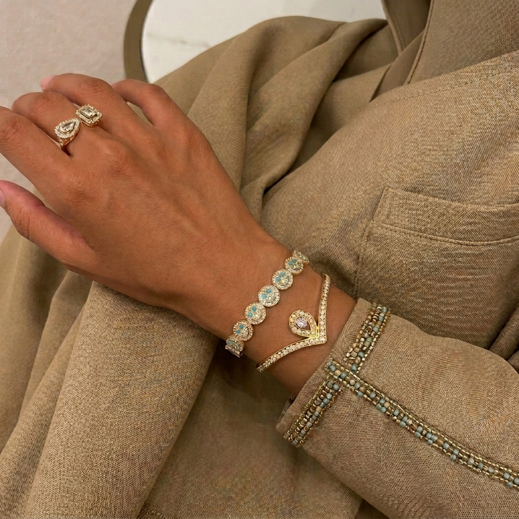 Lina Diamante Happy Face Bracelet