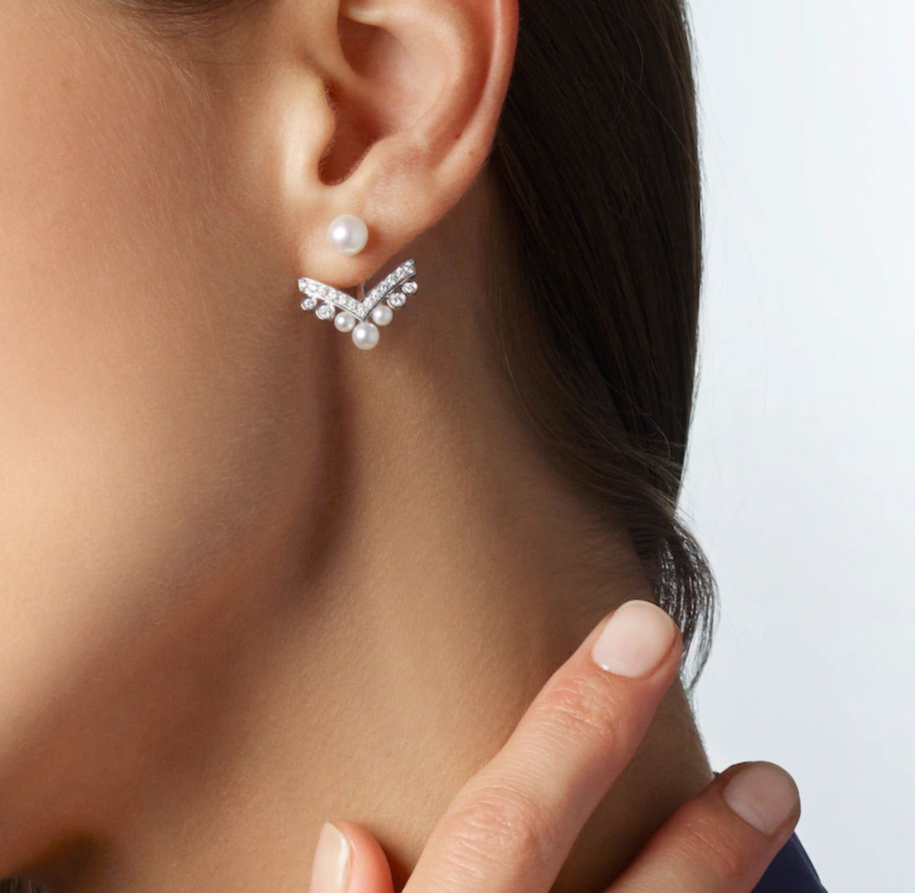 Claudia Gigi Pearl Earrings (gold & silver)