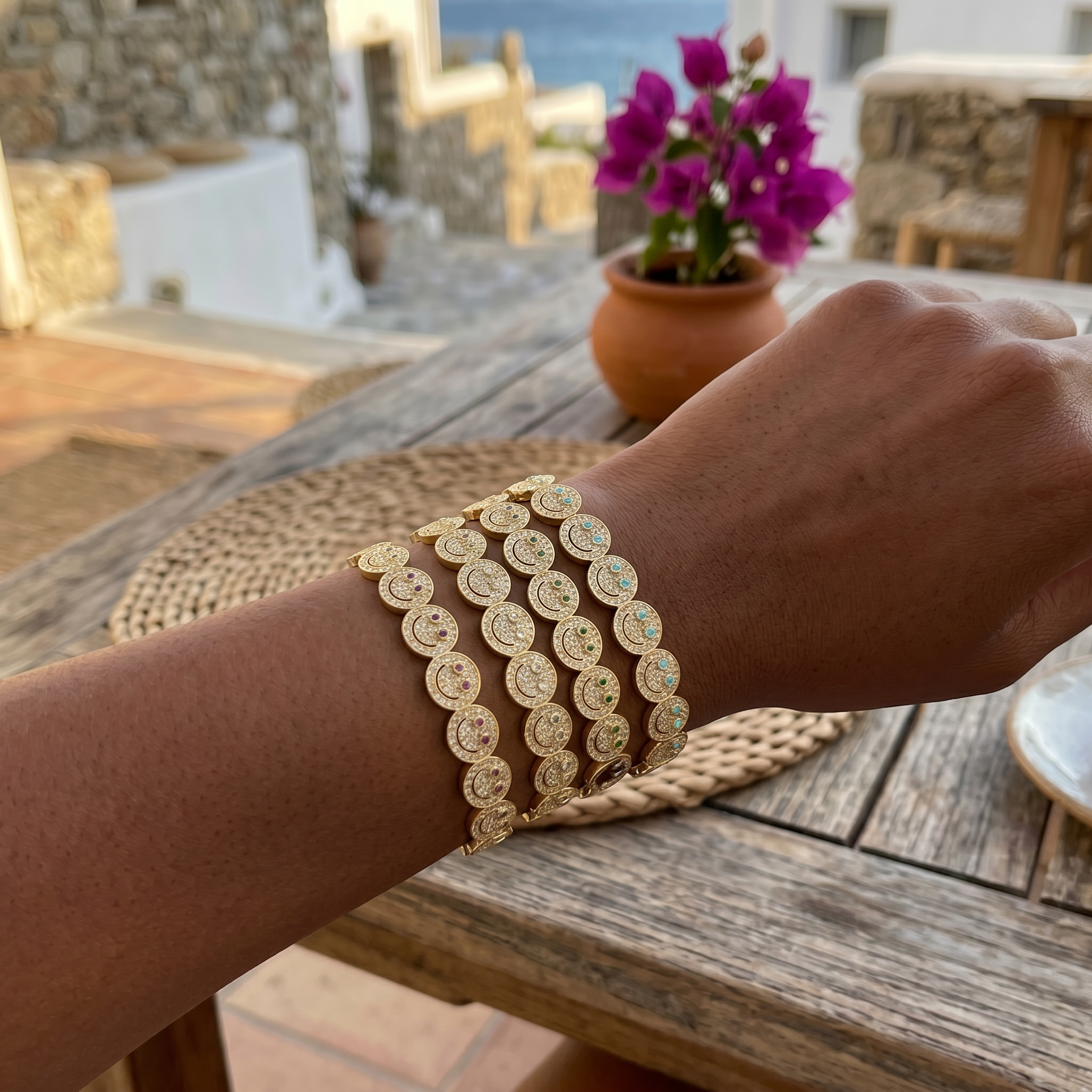 Lina Diamante Happy Face Bracelet