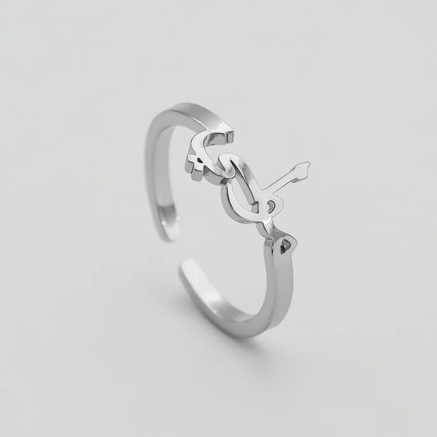 Arabic Custom Name Ring (gold & silver & rose gold)