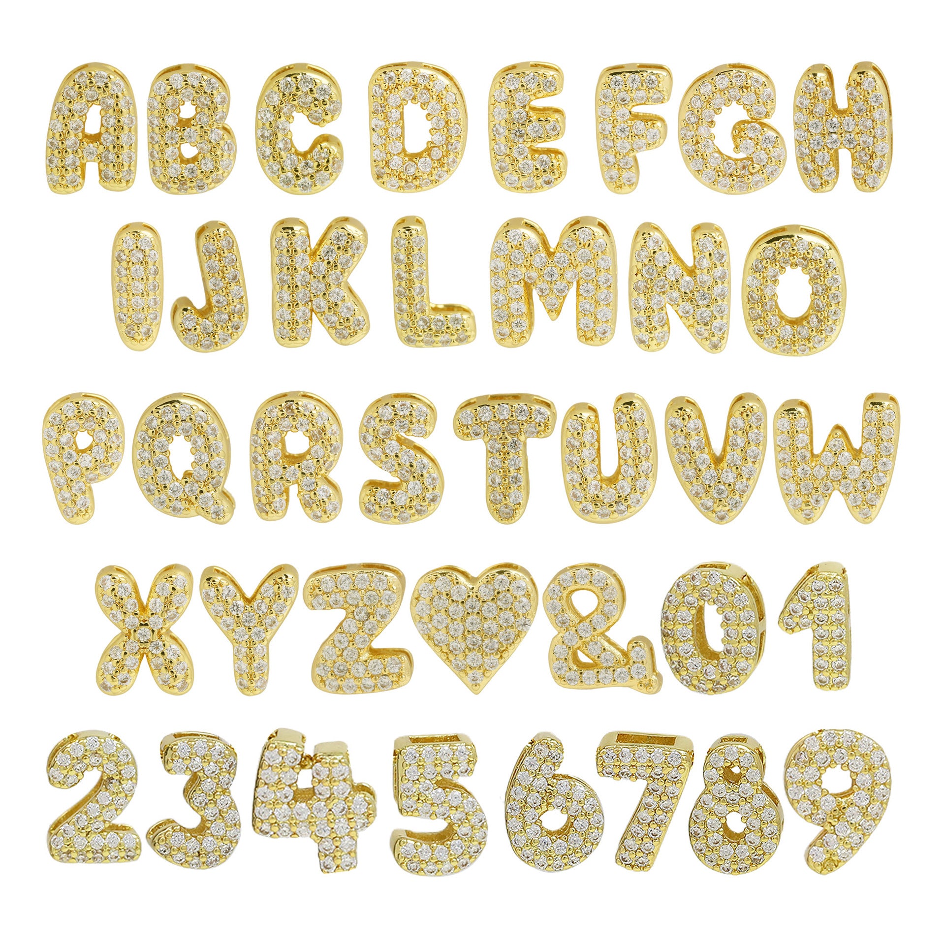 Icy Bubble Name Necklace (in gold & silver)