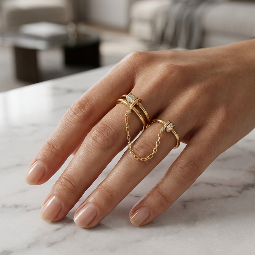 Kamila Double Layered Ring