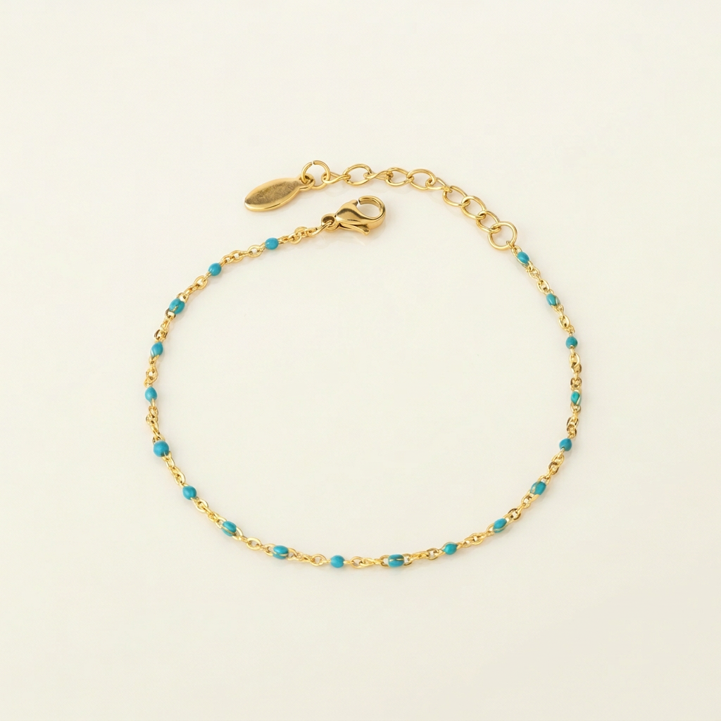 Teal Beaded Bracelet