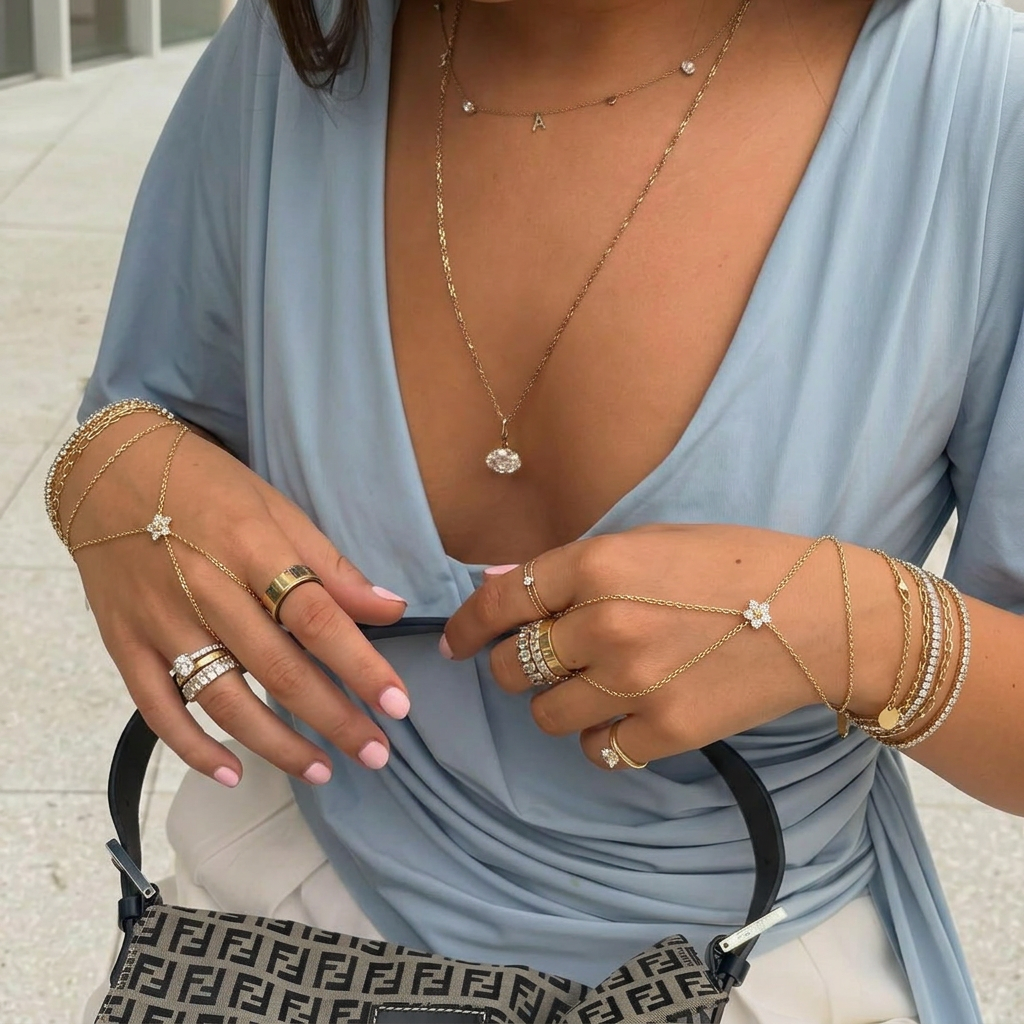 Floral Hand Chain