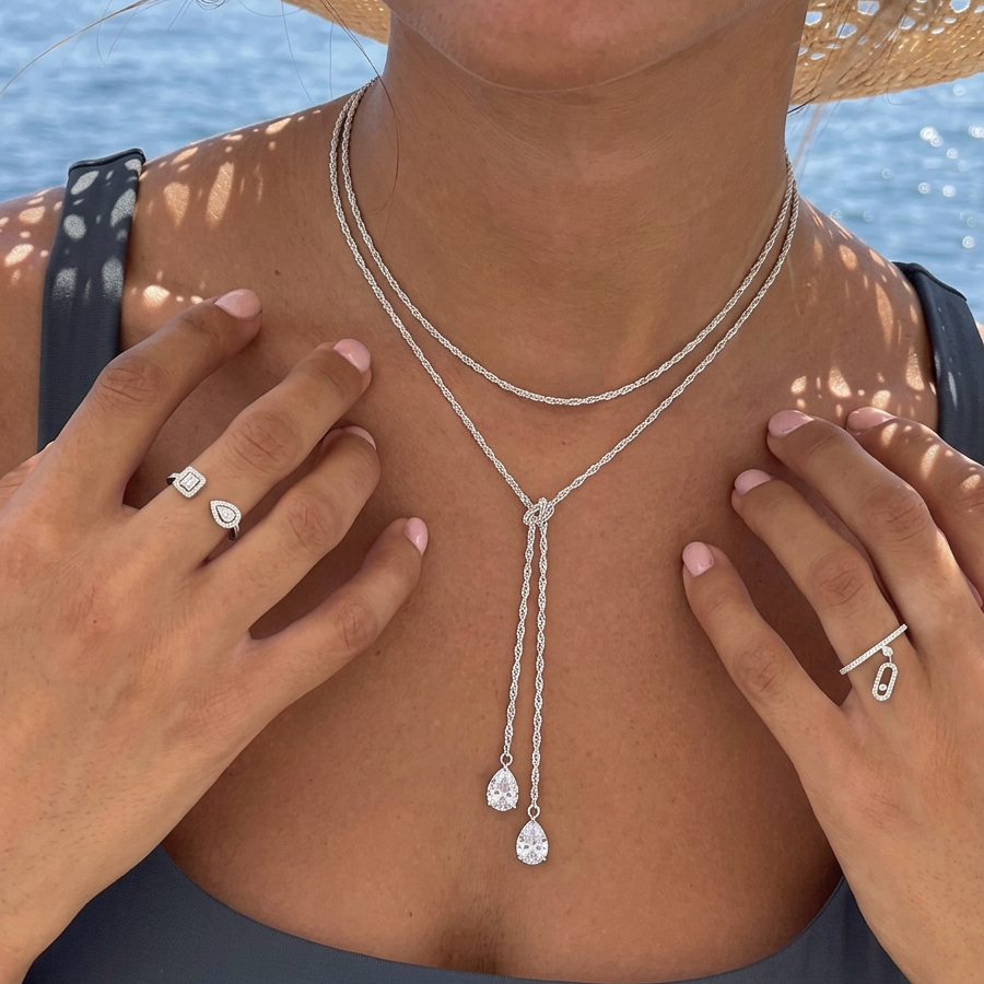 Chisele Dropdown Necklace