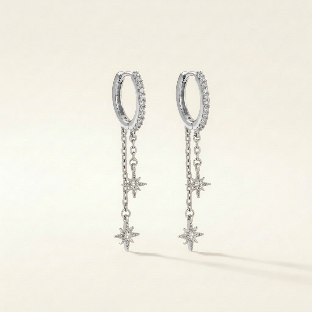 Layered Stars Earrings (in gold & silver)