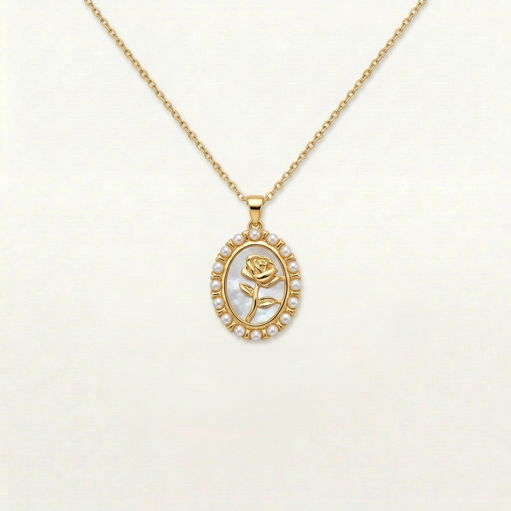 Elodie Gold & Silver Pearl Necklace