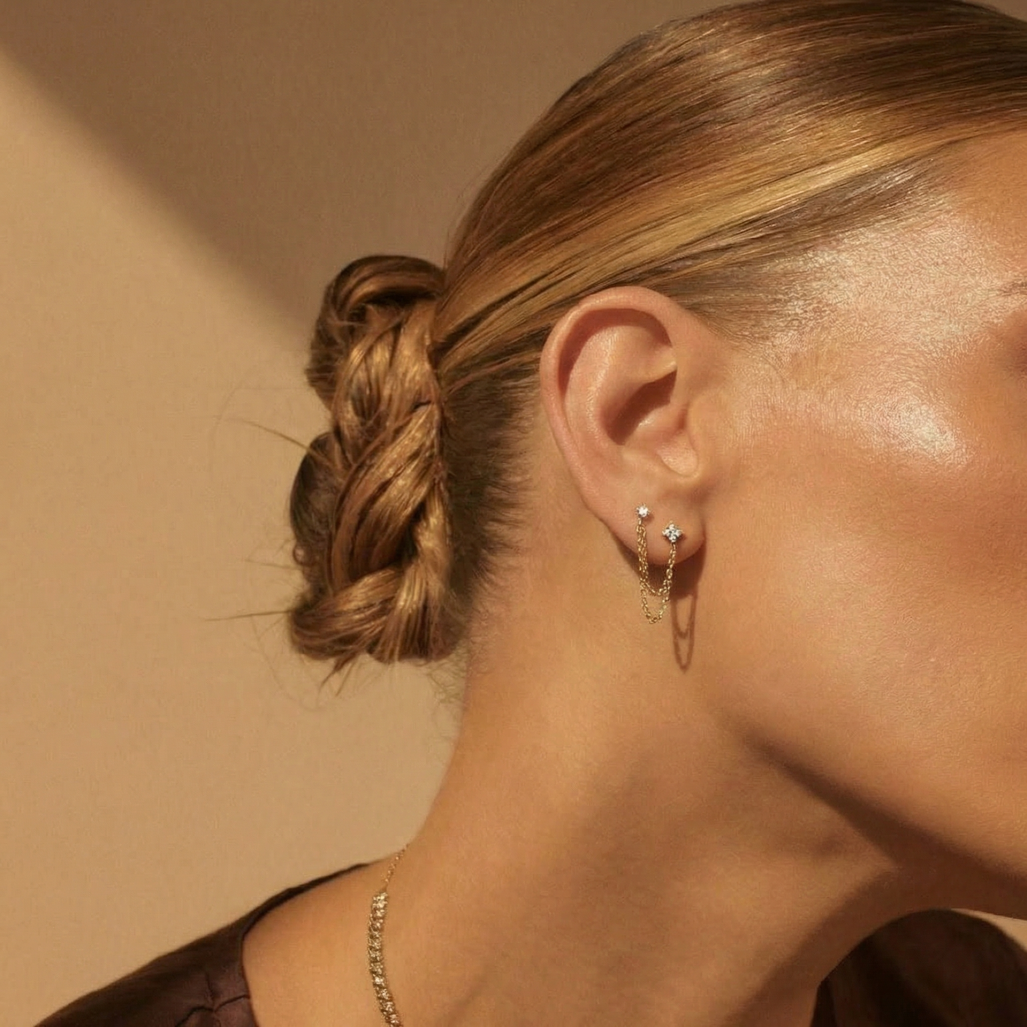 Layered Chain Studs