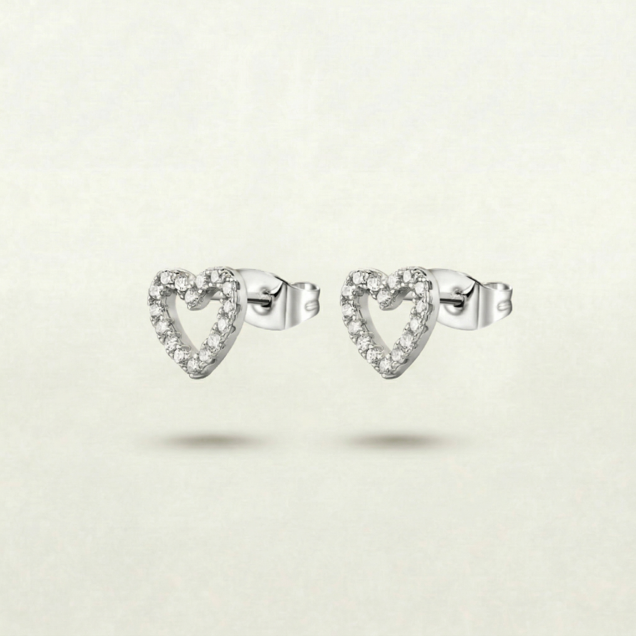 Mina Heart Earrings (gold & silver)