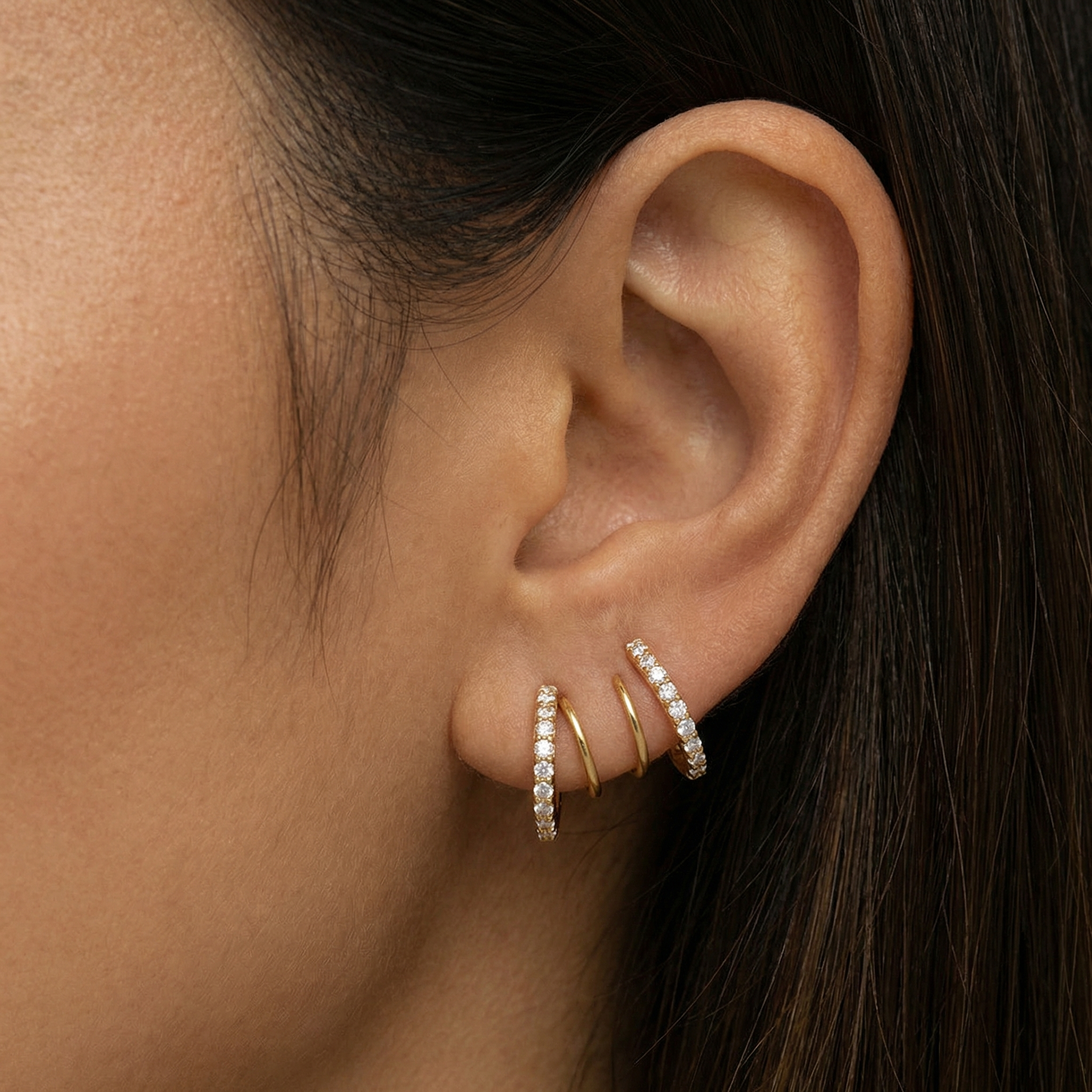 Shyla Sterling Silver Hoop Earrings
