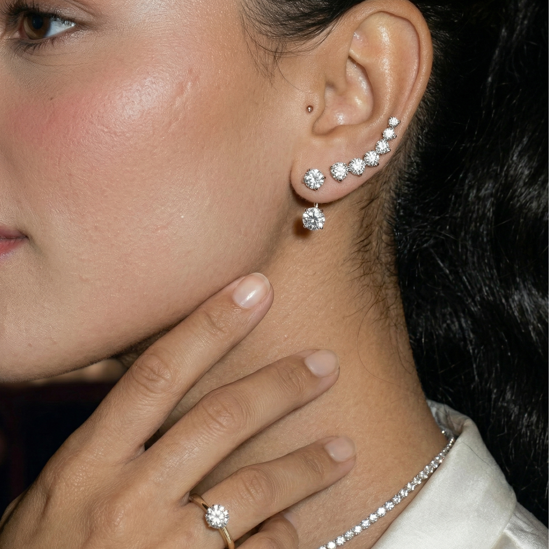 Valentine Sterling Silver Ear Climber