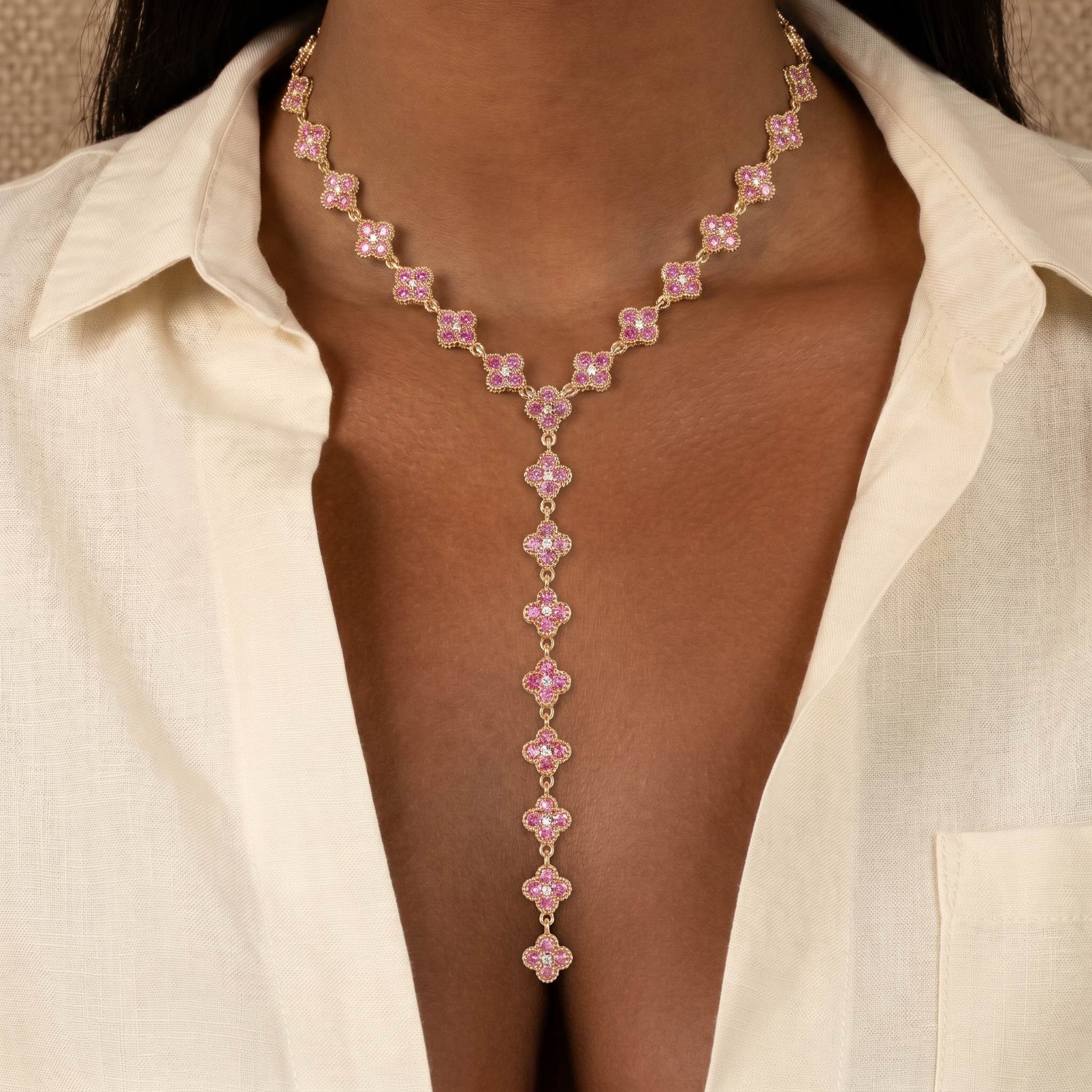 Moanna Pink Drop Necklace