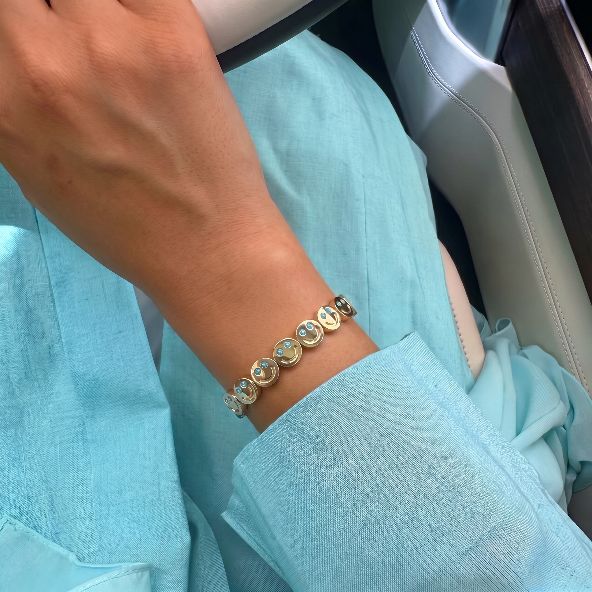 Lina Classy Happy Face Bracelet