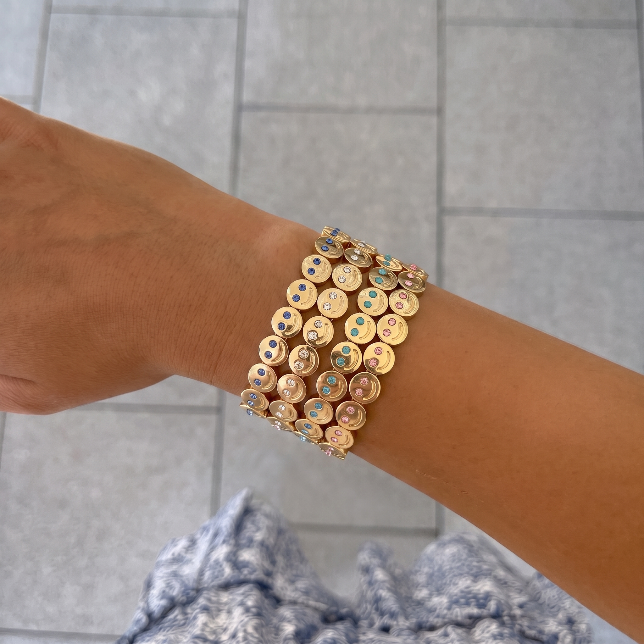 Lina Classy Happy Face Bracelet
